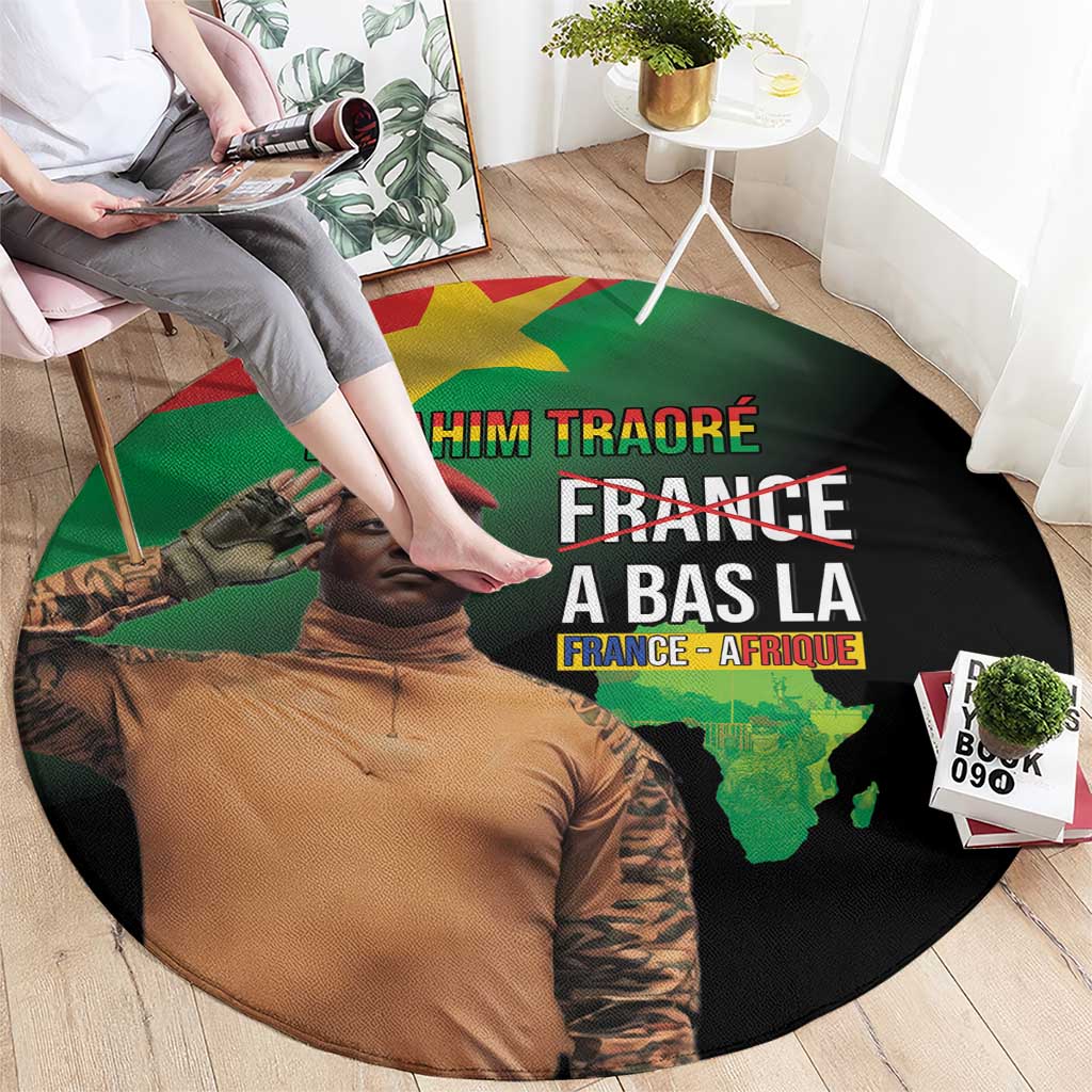 Traore Burkina Faso Round Carpet A Bas La France - Afrique