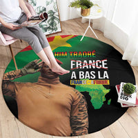 Traore Burkina Faso Round Carpet A Bas La France - Afrique