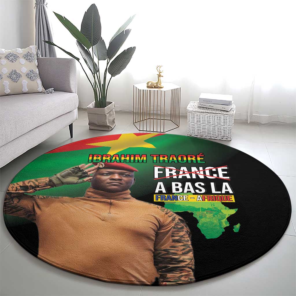 Traore Burkina Faso Round Carpet A Bas La France - Afrique
