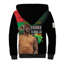 Traore Burkina Faso Sherpa Hoodie A Bas La France - Afrique