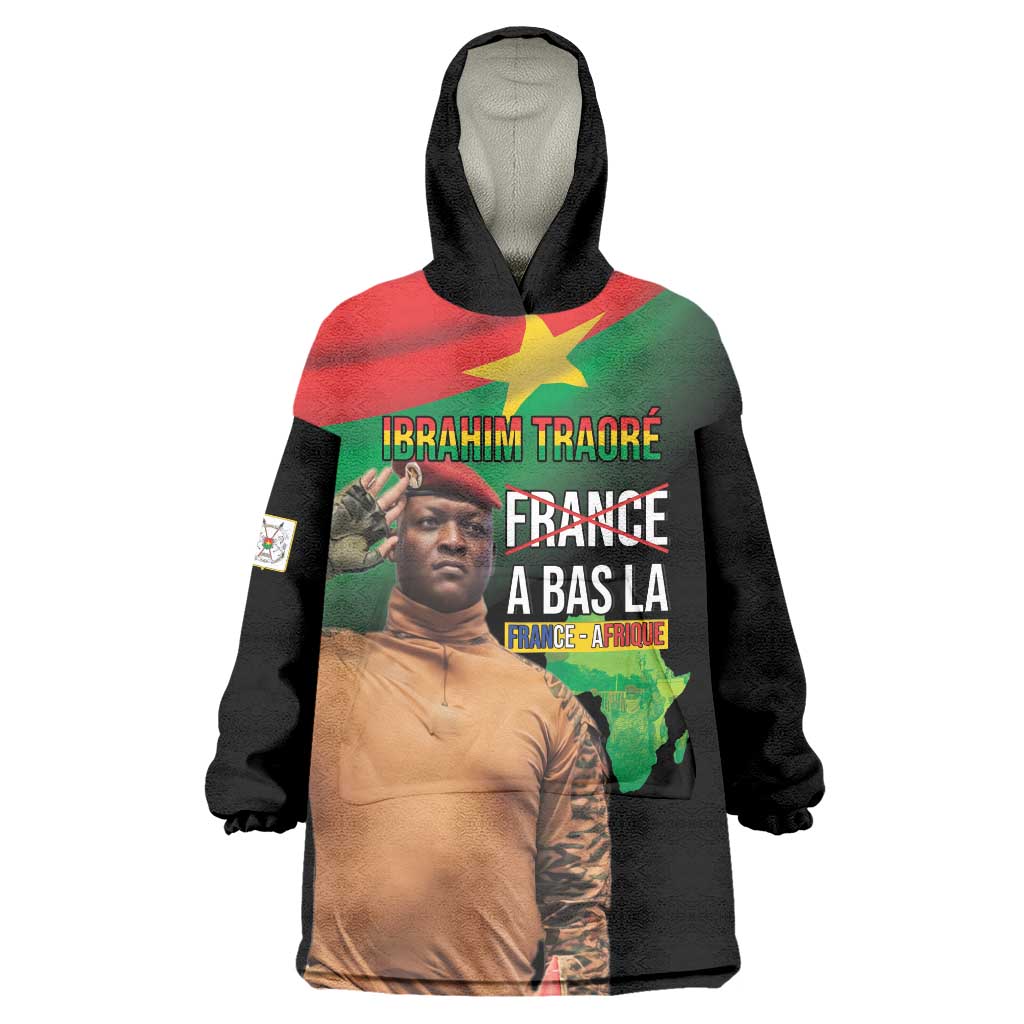 Traore Burkina Faso Wearable Blanket Hoodie A Bas La France - Afrique