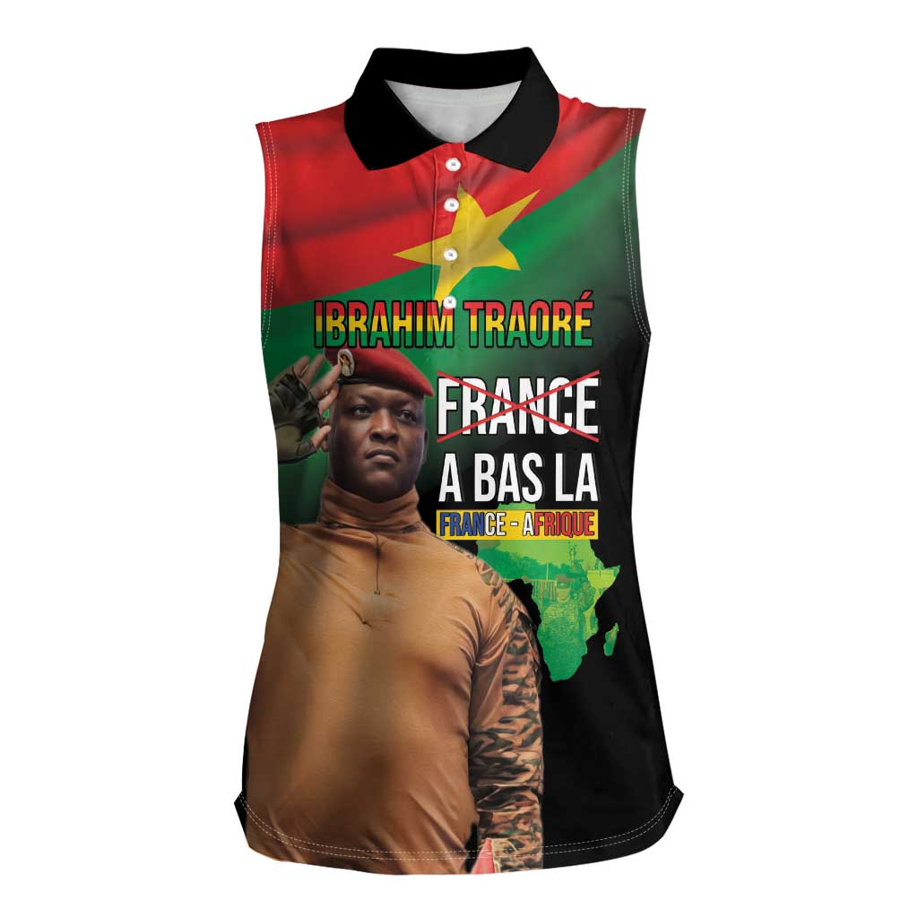 Traore Burkina Faso Women Sleeveless Polo Shirt A Bas La France - Afrique