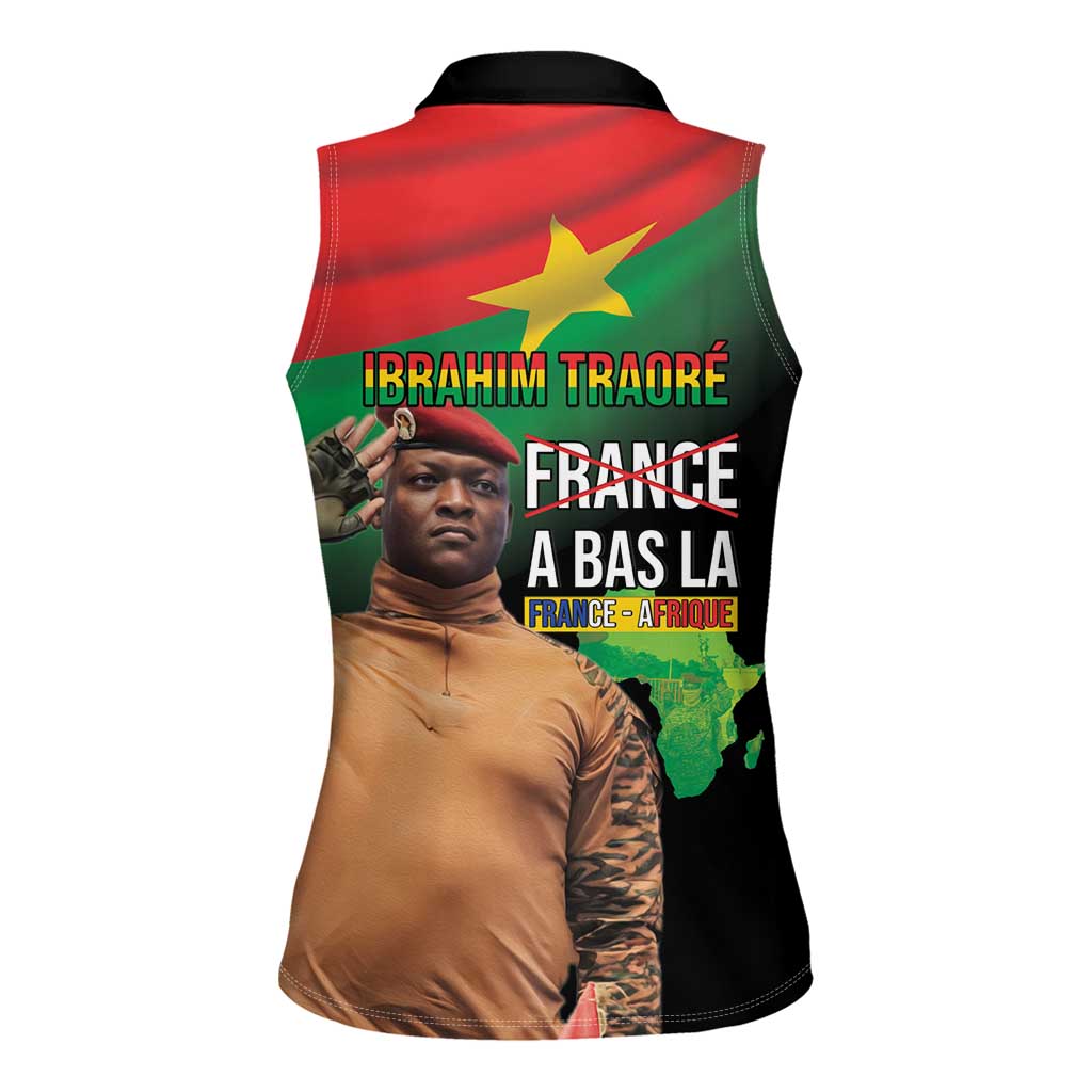 Traore Burkina Faso Women Sleeveless Polo Shirt A Bas La France - Afrique