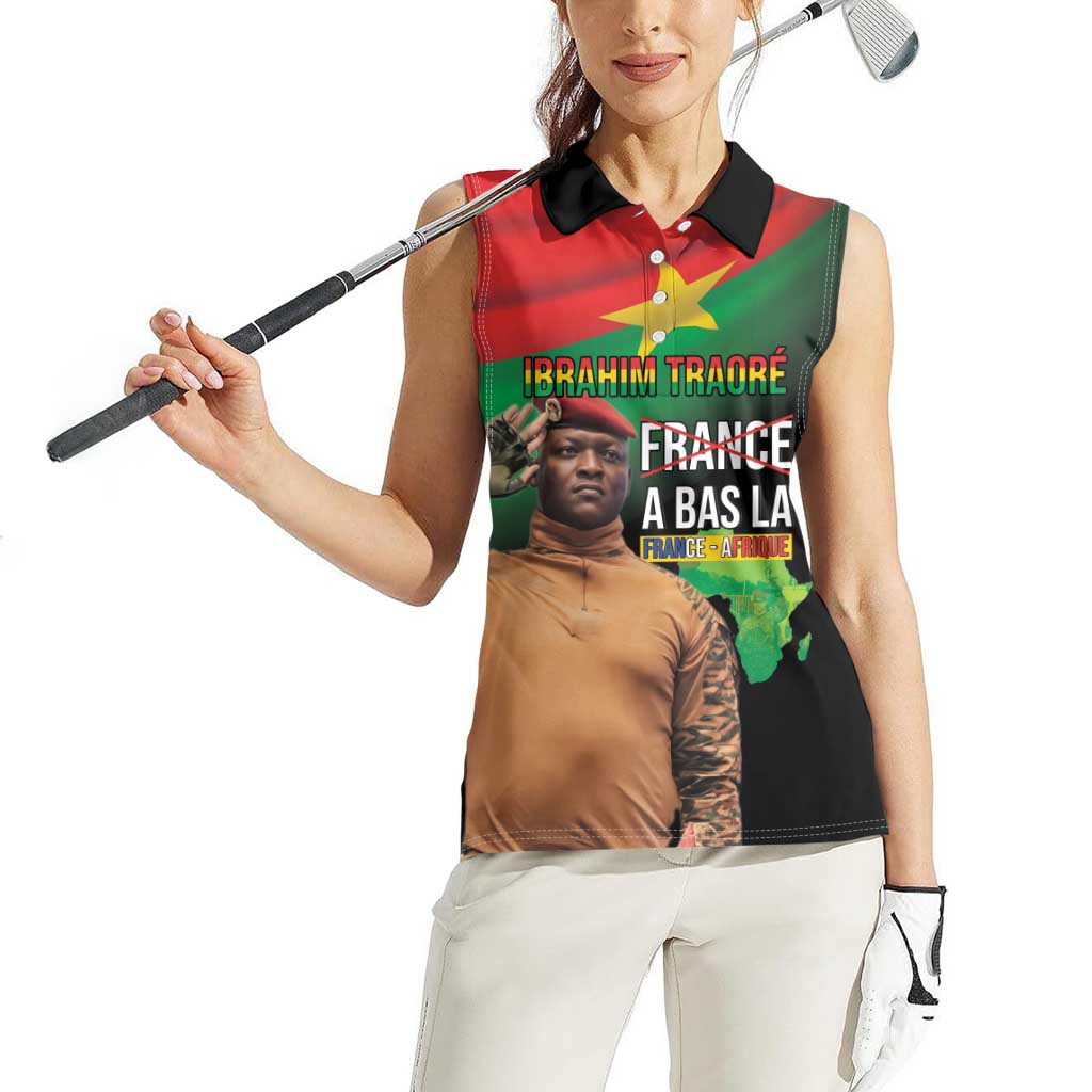 Traore Burkina Faso Women Sleeveless Polo Shirt A Bas La France - Afrique
