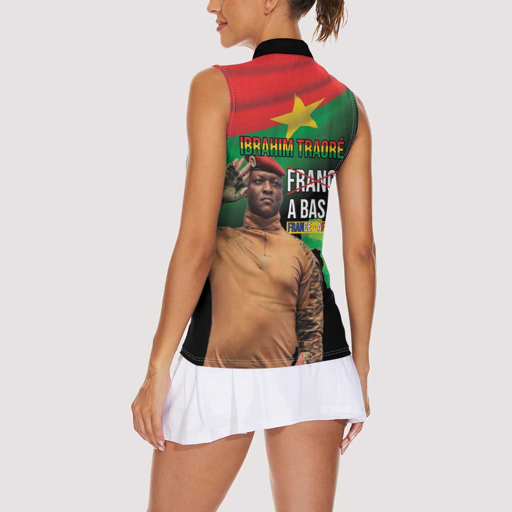 Traore Burkina Faso Women Sleeveless Polo Shirt A Bas La France - Afrique