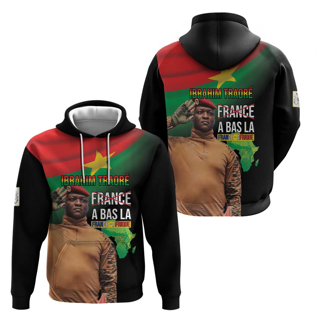 Traore Burkina Faso Zip Hoodie A Bas La France - Afrique