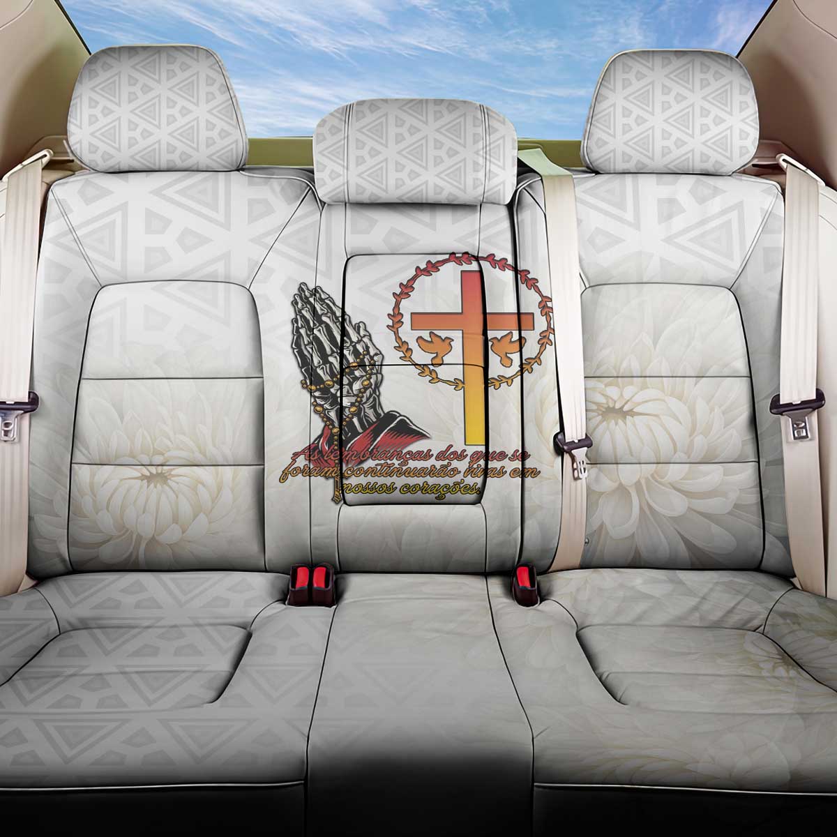 Angola All Souls Day Back Car Seat Cover Together in Remembrance - Wonder Print Shop