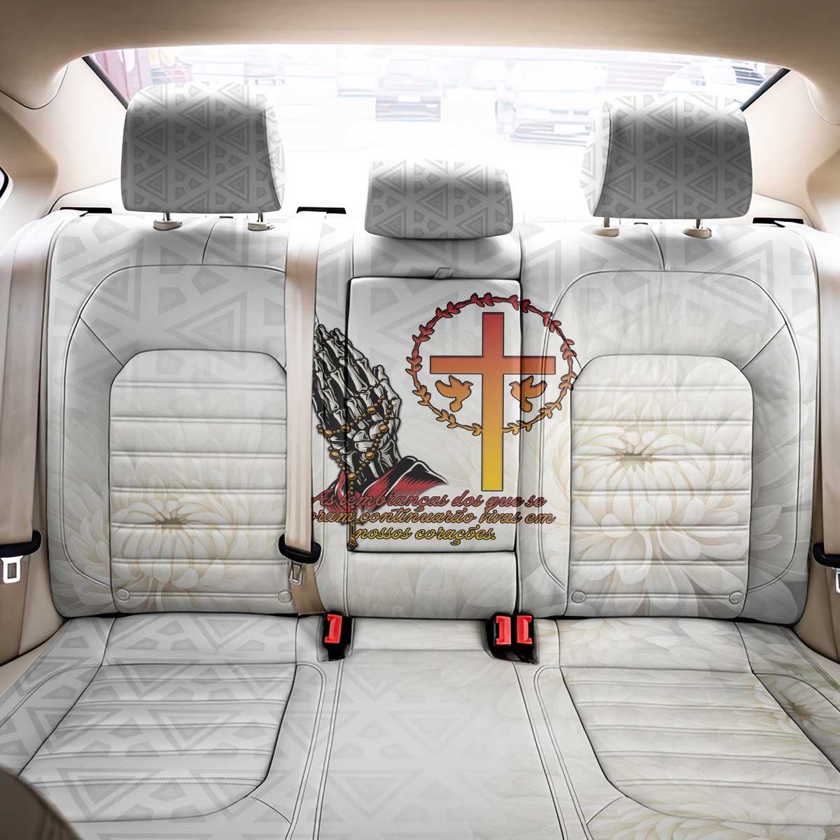 Angola All Souls Day Back Car Seat Cover Together in Remembrance - Wonder Print Shop