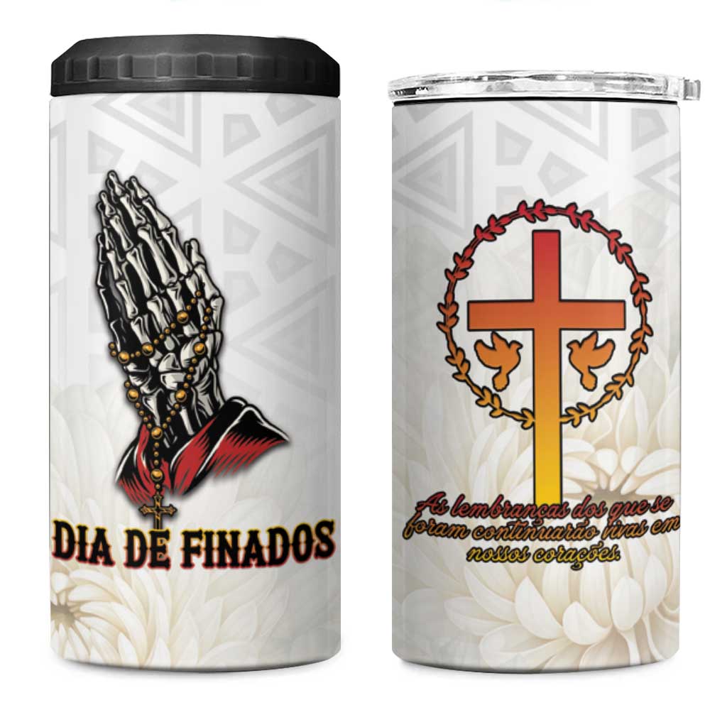 Angola All Souls Day 4 in 1 Can Cooler Tumbler Together in Remembrance - Wonder Print Shop