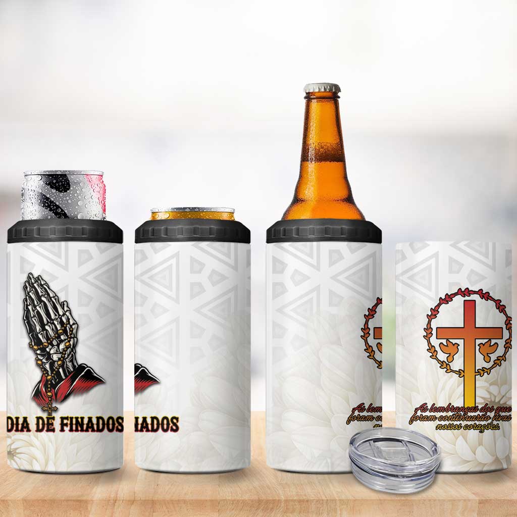 Angola All Souls Day 4 in 1 Can Cooler Tumbler Together in Remembrance - Wonder Print Shop