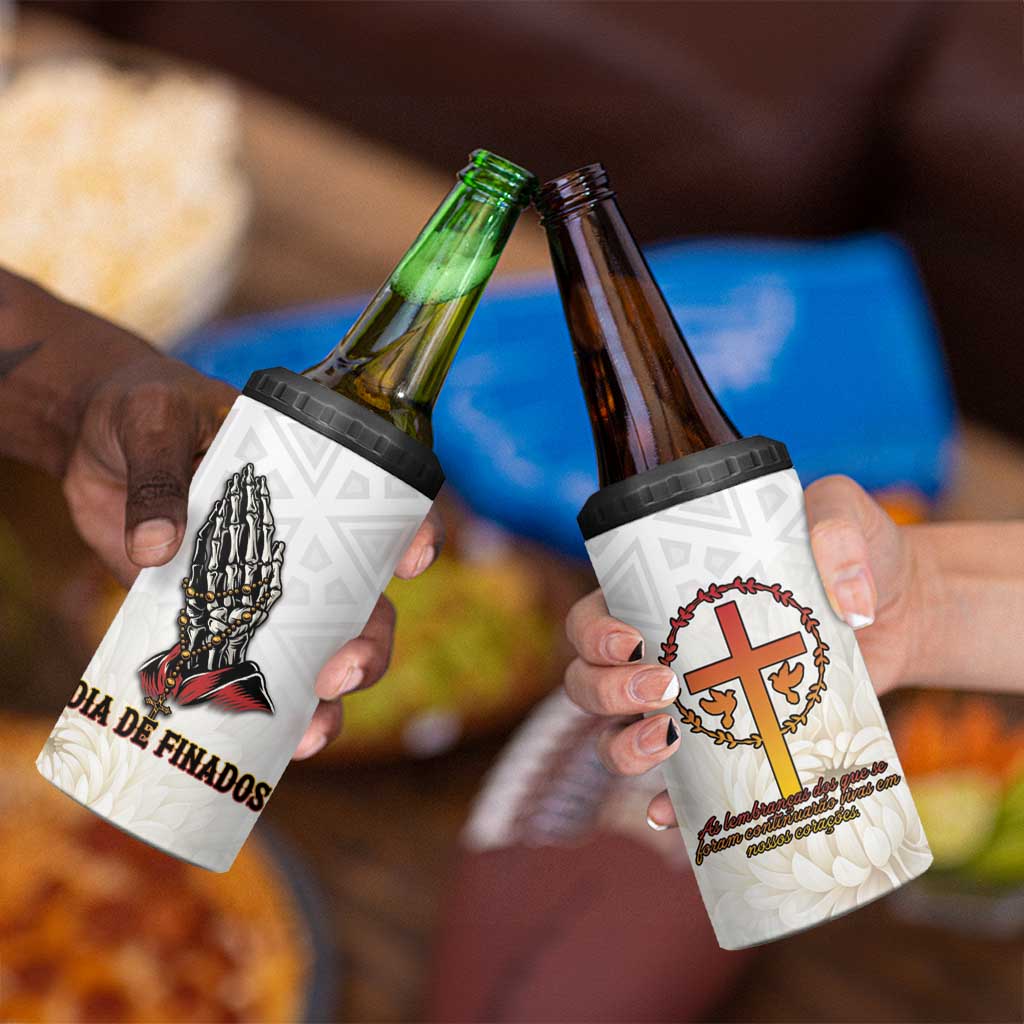 Angola All Souls Day 4 in 1 Can Cooler Tumbler Together in Remembrance - Wonder Print Shop