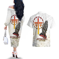 Angola All Souls Day Couples Matching Off The Shoulder Long Sleeve Dress and Hawaiian Shirt Together in Remembrance - Wonder Print Shop