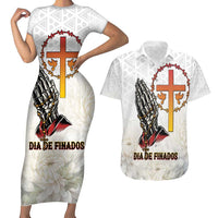 Angola All Souls Day Couples Matching Short Sleeve Bodycon Dress and Hawaiian Shirt Together in Remembrance - Wonder Print Shop