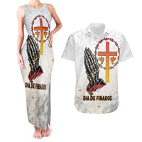 Angola All Souls Day Couples Matching Tank Maxi Dress and Hawaiian Shirt Together in Remembrance - Wonder Print Shop