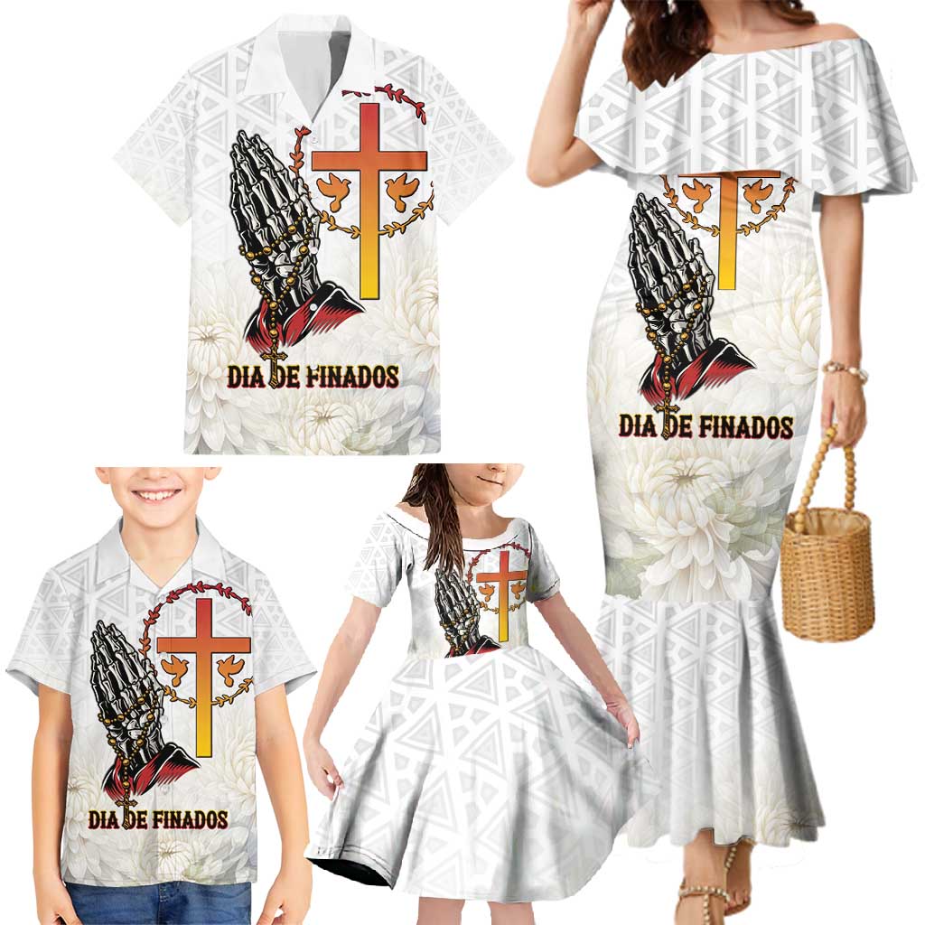 Angola All Souls Day Family Matching Mermaid Dress and Hawaiian Shirt Together in Remembrance - Wonder Print Shop