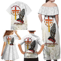 Angola All Souls Day Family Matching Off Shoulder Maxi Dress and Hawaiian Shirt Together in Remembrance - Wonder Print Shop