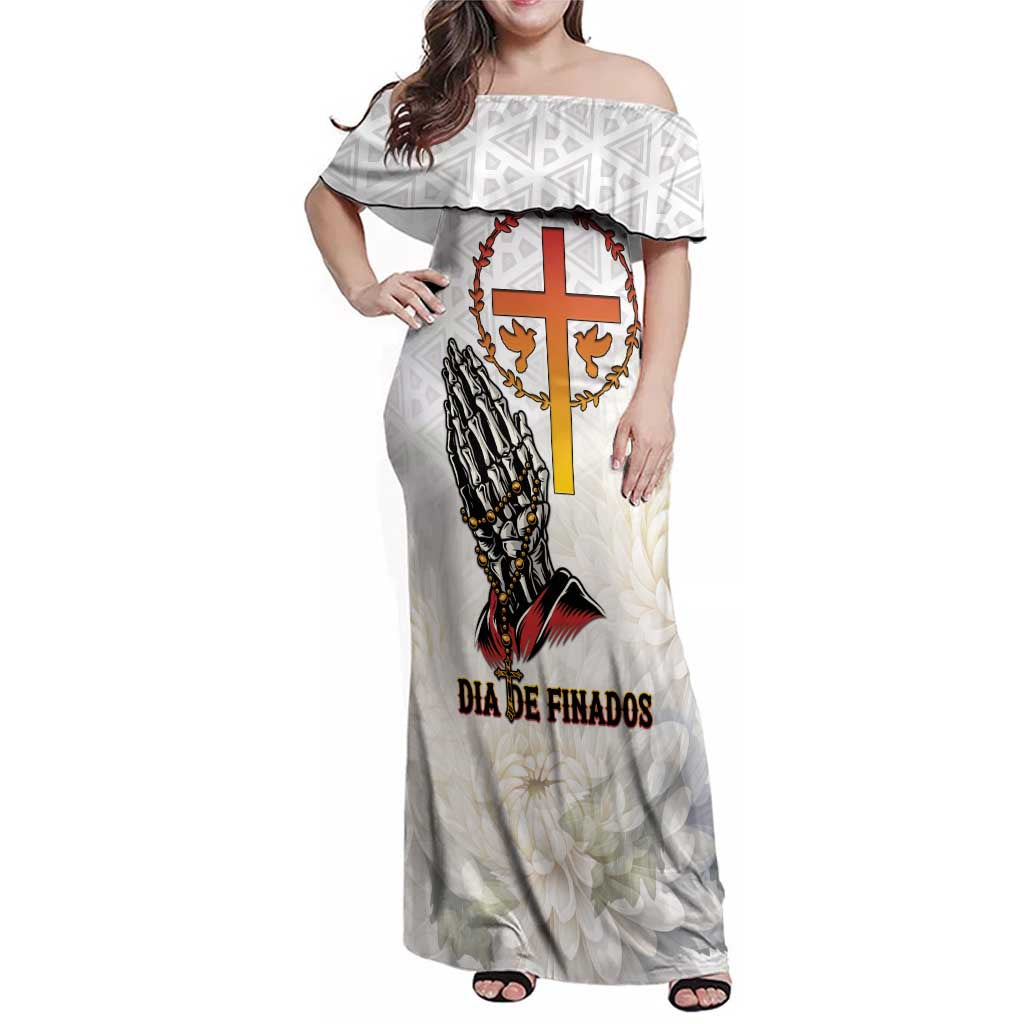 Angola All Souls Day Family Matching Off Shoulder Maxi Dress and Hawaiian Shirt Together in Remembrance - Wonder Print Shop