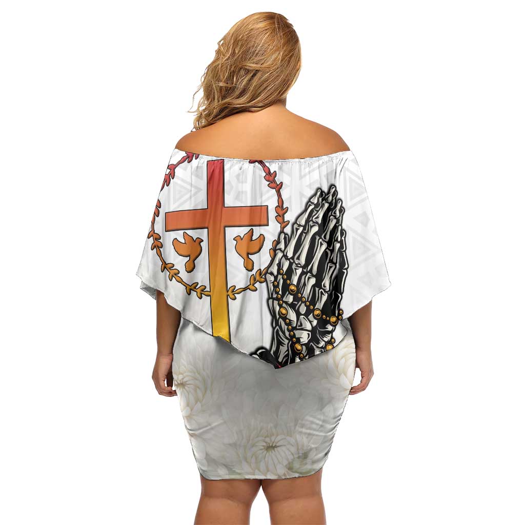 Angola All Souls Day Family Matching Off Shoulder Short Dress and Hawaiian Shirt Together in Remembrance - Wonder Print Shop