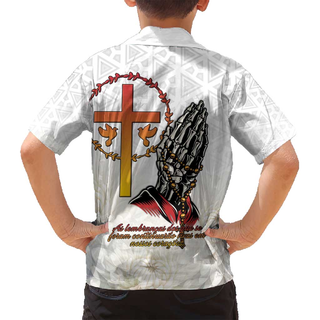 Angola All Souls Day Family Matching Summer Maxi Dress and Hawaiian Shirt Together in Remembrance - Wonder Print Shop