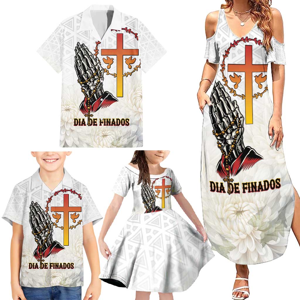Angola All Souls Day Family Matching Summer Maxi Dress and Hawaiian Shirt Together in Remembrance - Wonder Print Shop