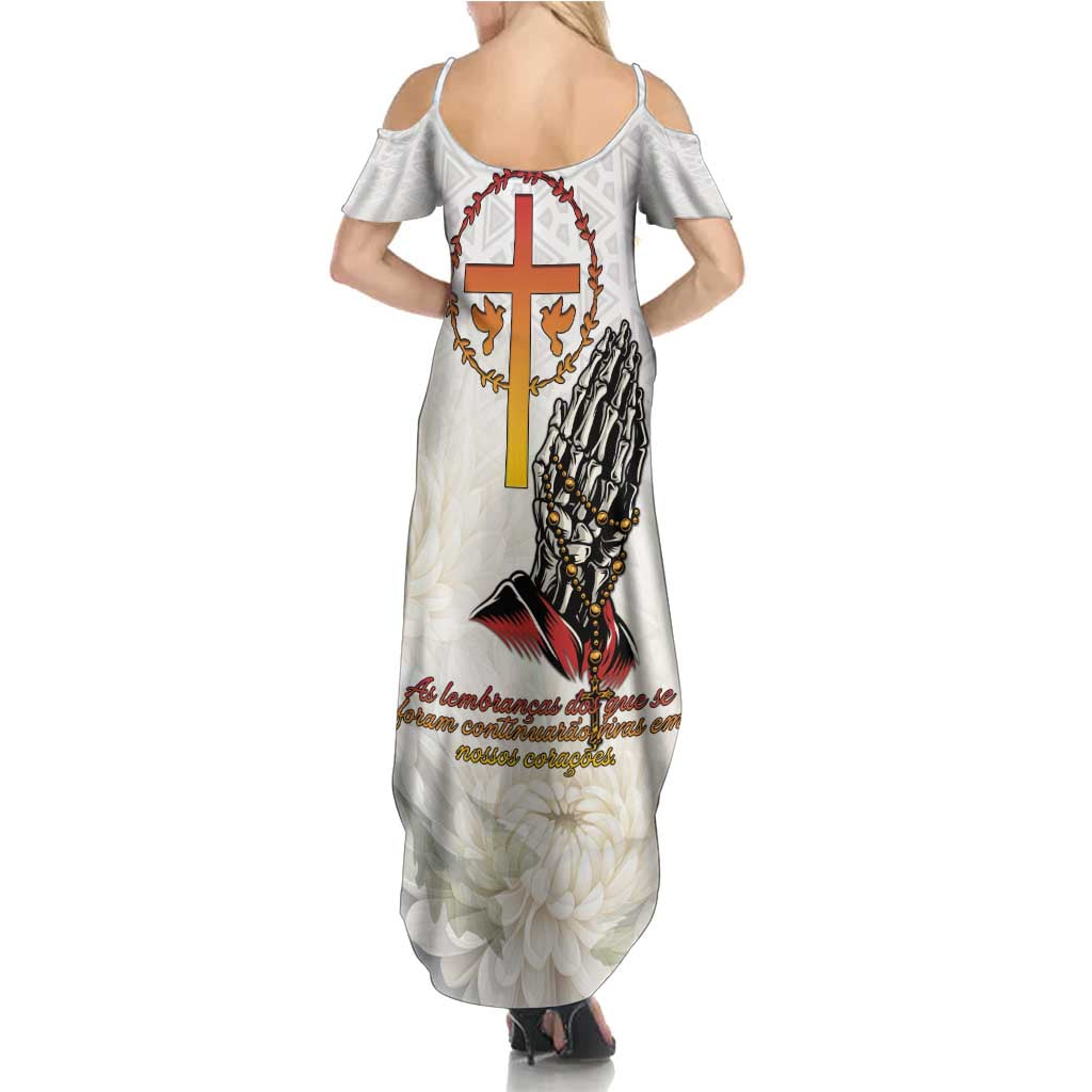 Angola All Souls Day Family Matching Summer Maxi Dress and Hawaiian Shirt Together in Remembrance - Wonder Print Shop