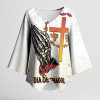 Angola All Souls Day Kimono Sleeve Blouse Together in Remembrance - Wonder Print Shop