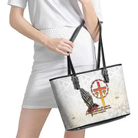 Angola All Souls Day Leather Tote Bag Together in Remembrance - Wonder Print Shop