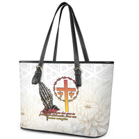 Angola All Souls Day Leather Tote Bag Together in Remembrance - Wonder Print Shop
