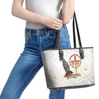 Angola All Souls Day Leather Tote Bag Together in Remembrance - Wonder Print Shop