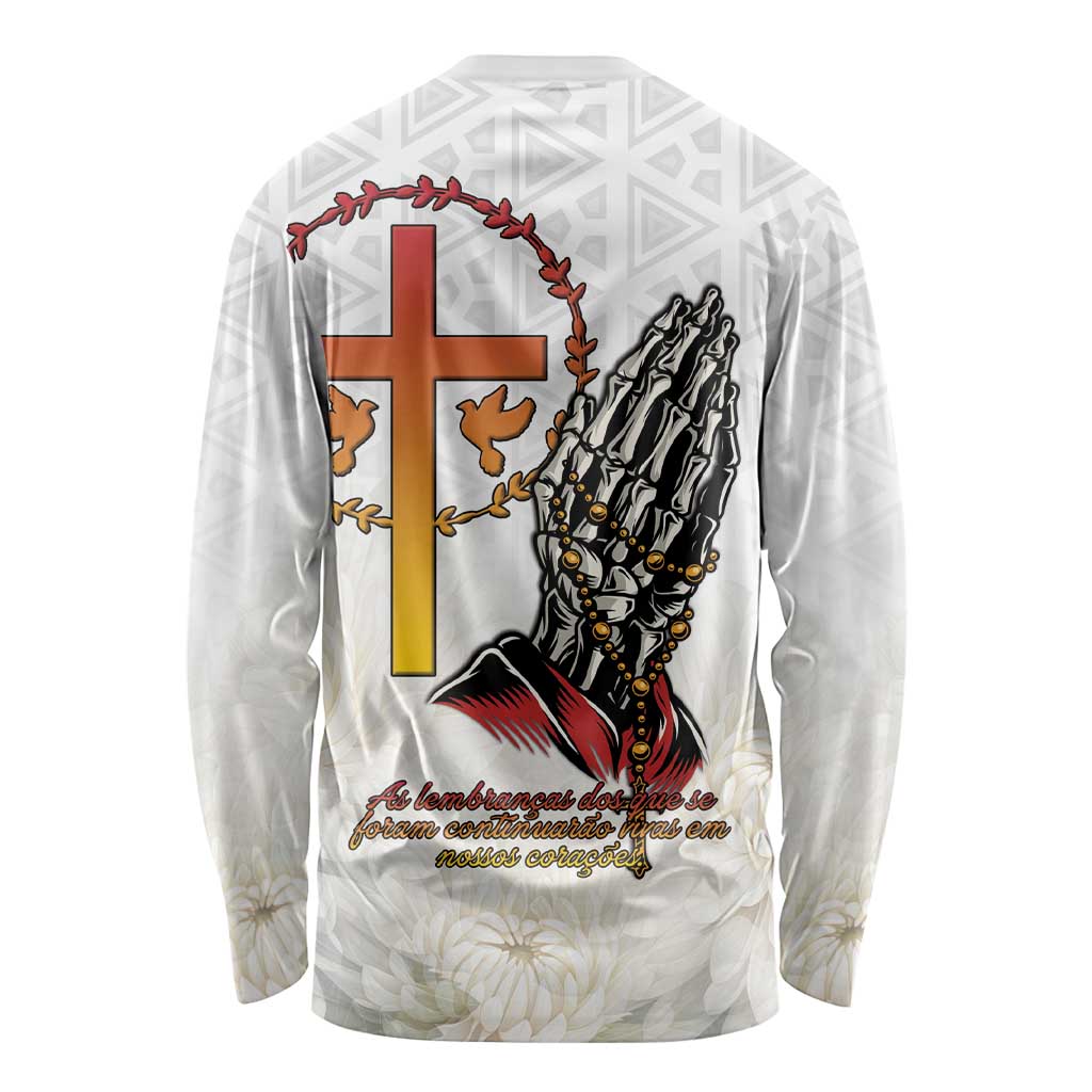 Angola All Souls Day Long Sleeve Shirt Together in Remembrance - Wonder Print Shop