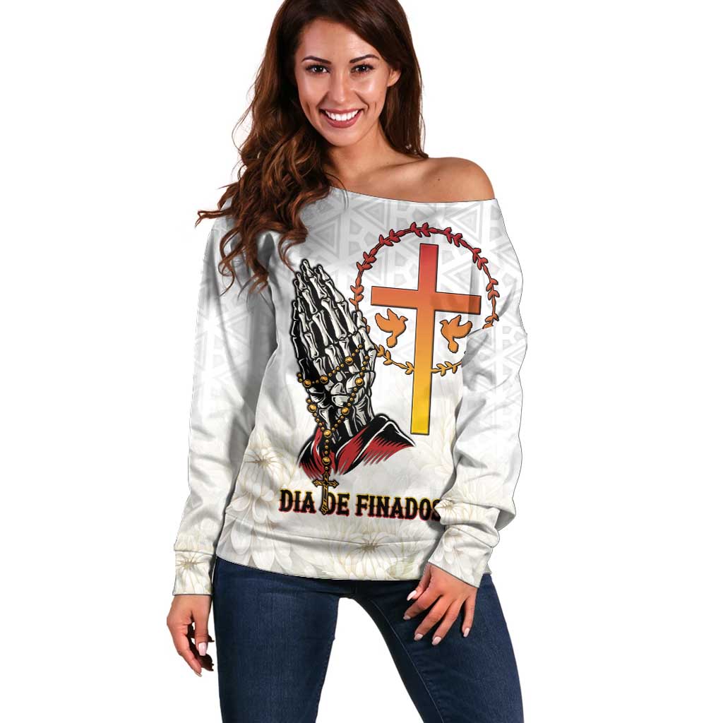 Angola All Souls Day Off Shoulder Sweater Together in Remembrance - Wonder Print Shop