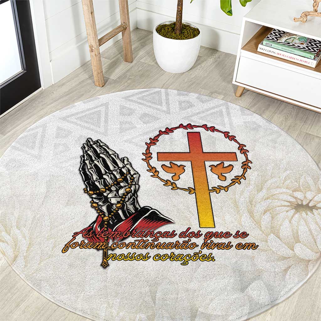 Angola All Souls Day Round Carpet Together in Remembrance - Wonder Print Shop