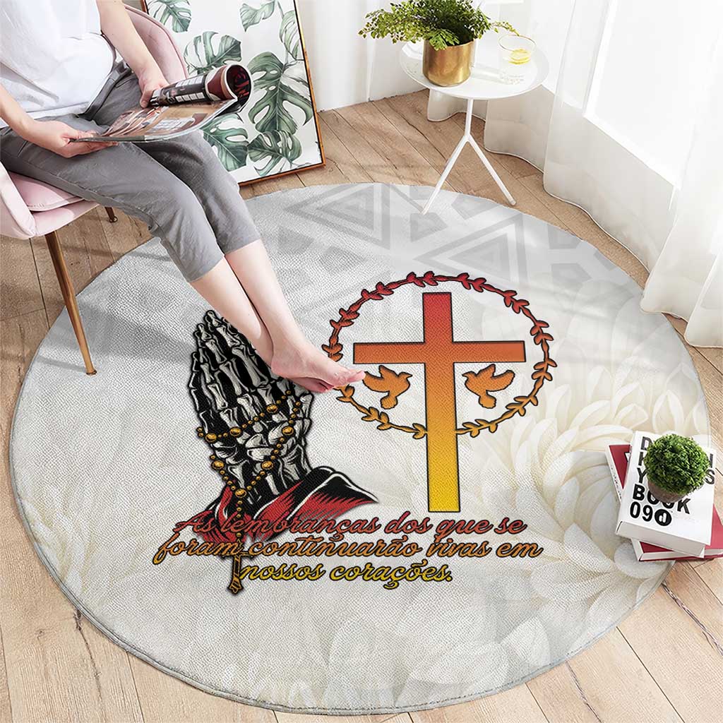 Angola All Souls Day Round Carpet Together in Remembrance - Wonder Print Shop