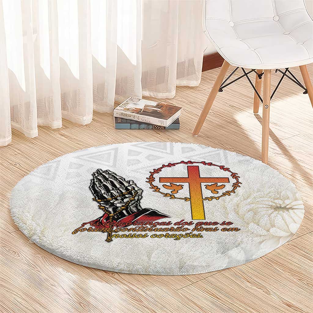 Angola All Souls Day Round Carpet Together in Remembrance - Wonder Print Shop