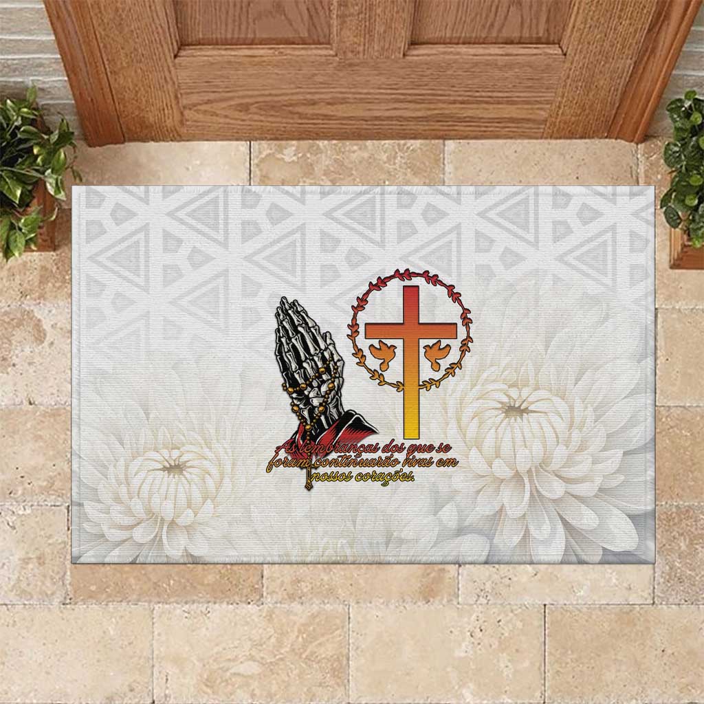 Angola All Souls Day Rubber Doormat Together in Remembrance - Wonder Print Shop