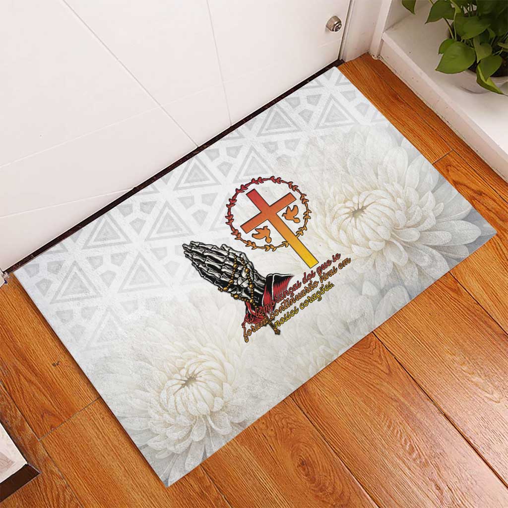 Angola All Souls Day Rubber Doormat Together in Remembrance - Wonder Print Shop
