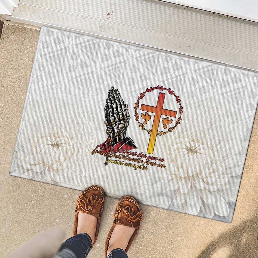 Angola All Souls Day Rubber Doormat Together in Remembrance - Wonder Print Shop