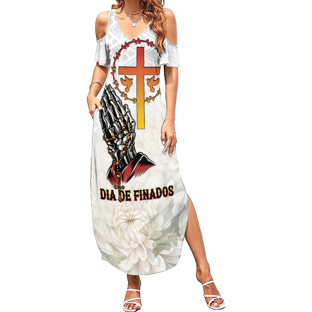 Angola All Souls Day Summer Maxi Dress Together in Remembrance - Wonder Print Shop