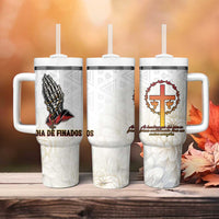 Angola All Souls Day Tumbler With Handle Together in Remembrance - Wonder Print Shop