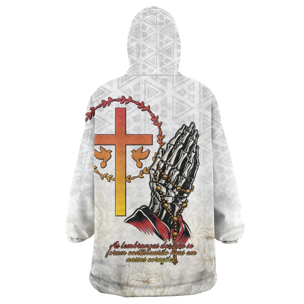 Angola All Souls Day Wearable Blanket Hoodie Together in Remembrance - Wonder Print Shop