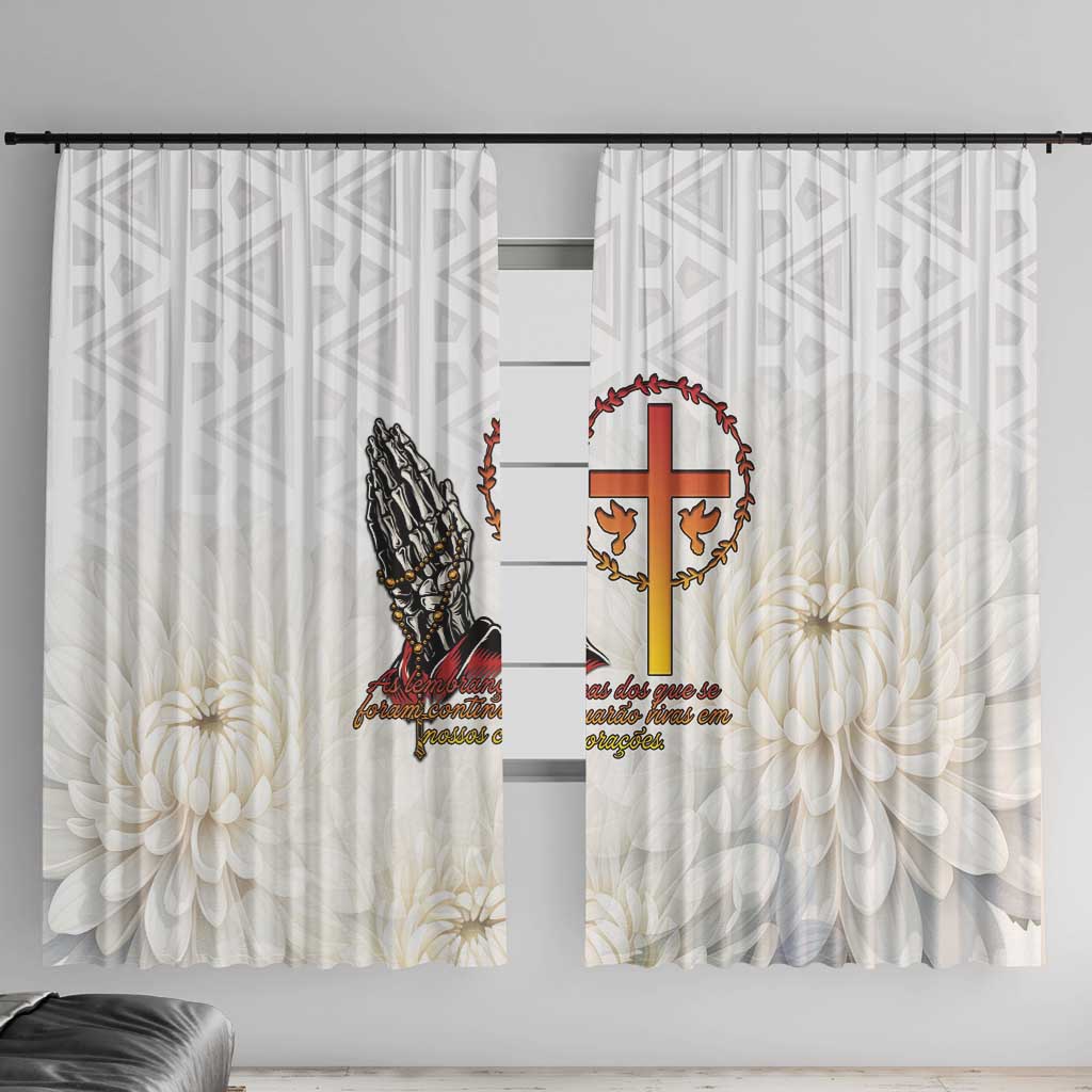 Angola All Souls Day Window Curtain Together in Remembrance - Wonder Print Shop