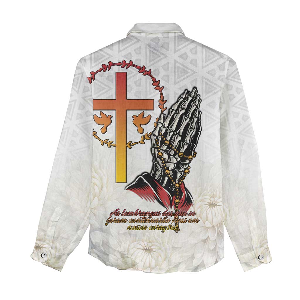 Angola All Souls Day Women Casual Shirt Together in Remembrance - Wonder Print Shop