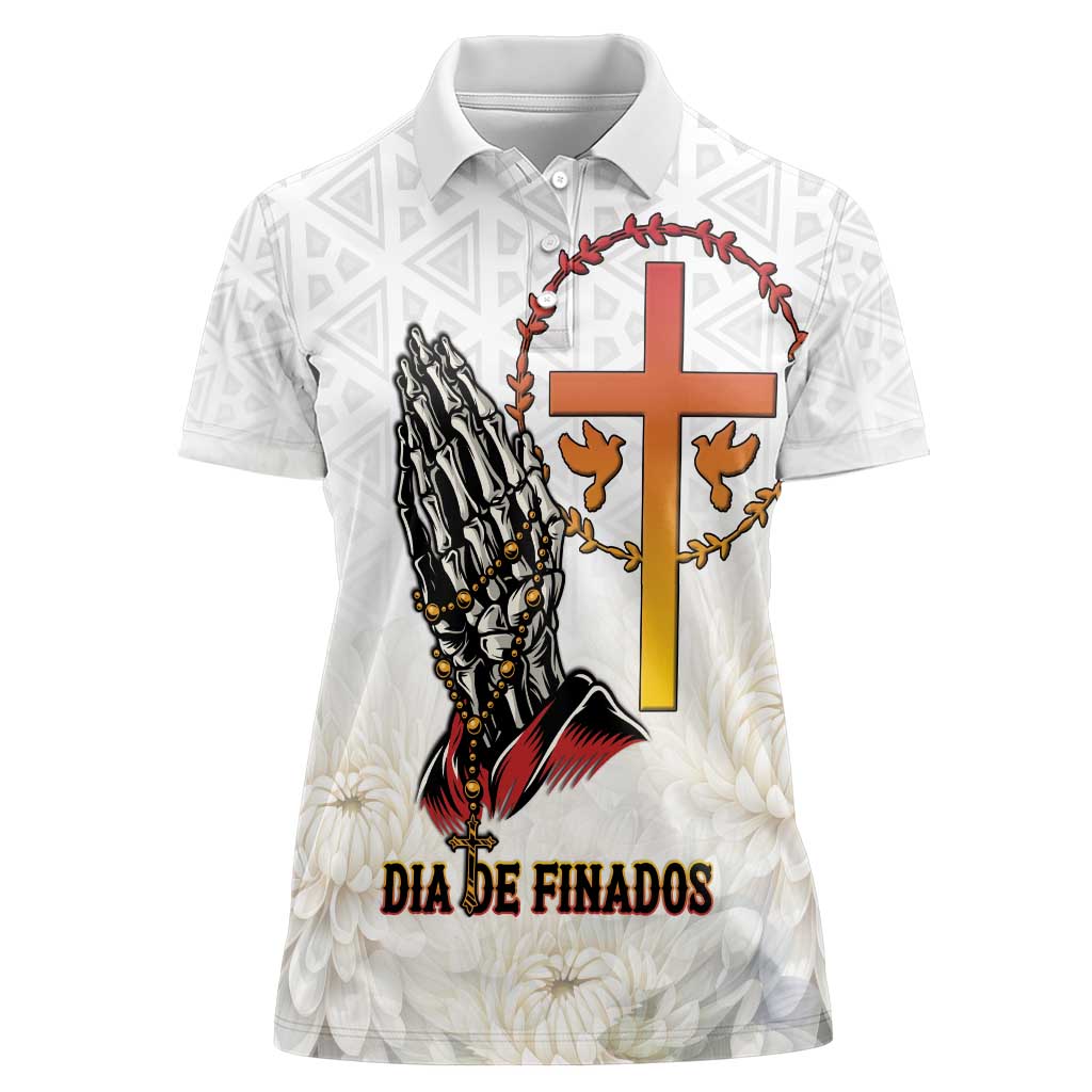 Angola All Souls Day Women Polo Shirt Together in Remembrance - Wonder Print Shop