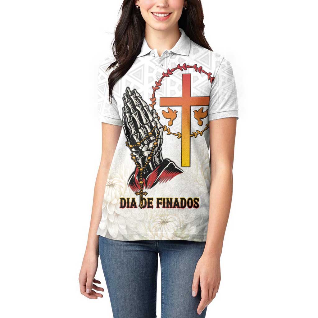 Angola All Souls Day Women Polo Shirt Together in Remembrance - Wonder Print Shop