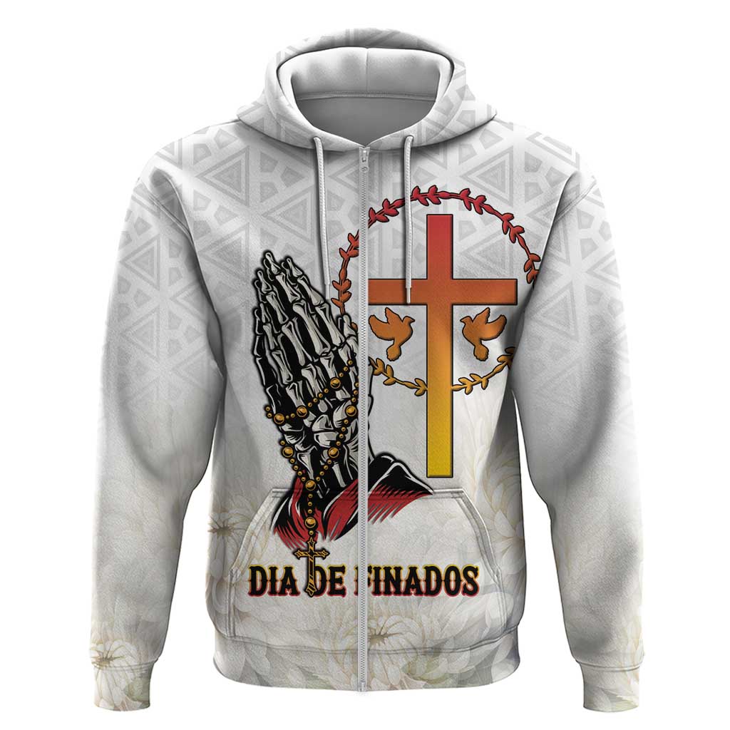 Angola All Souls Day Zip Hoodie Together in Remembrance - Wonder Print Shop
