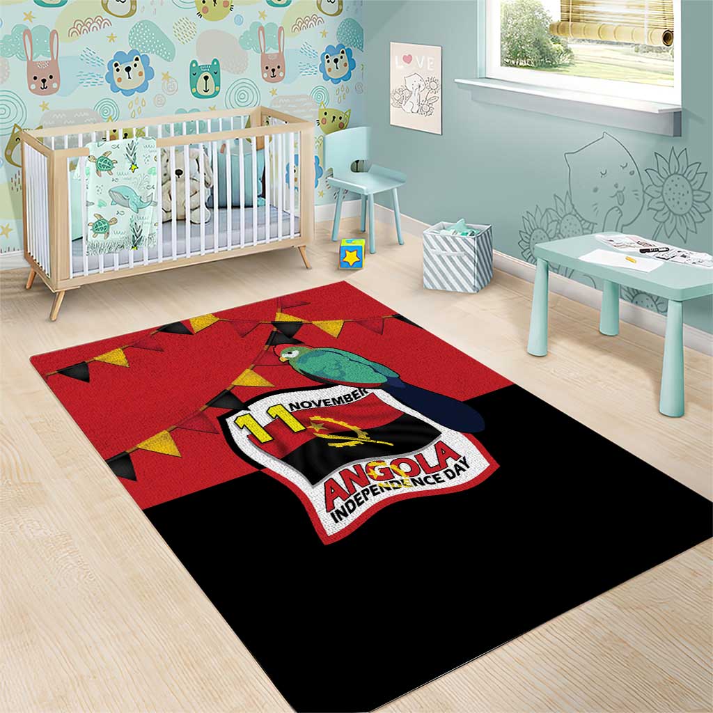 Happy Angola Area Rug 50 Years of Independence - Wonder Print Shop