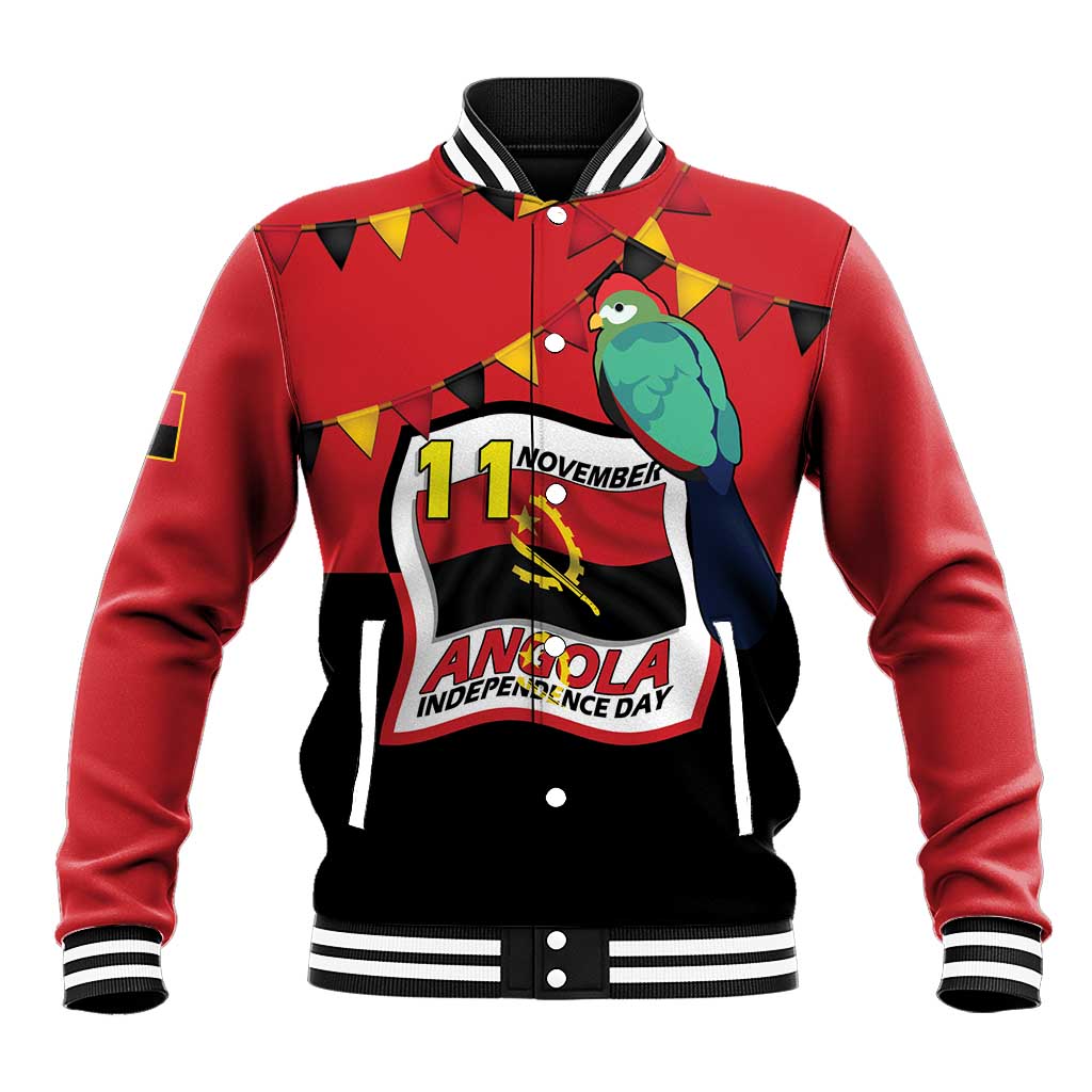 Happy Angola Baseball Jacket 50 Years of Independence - Wonder Print Shop