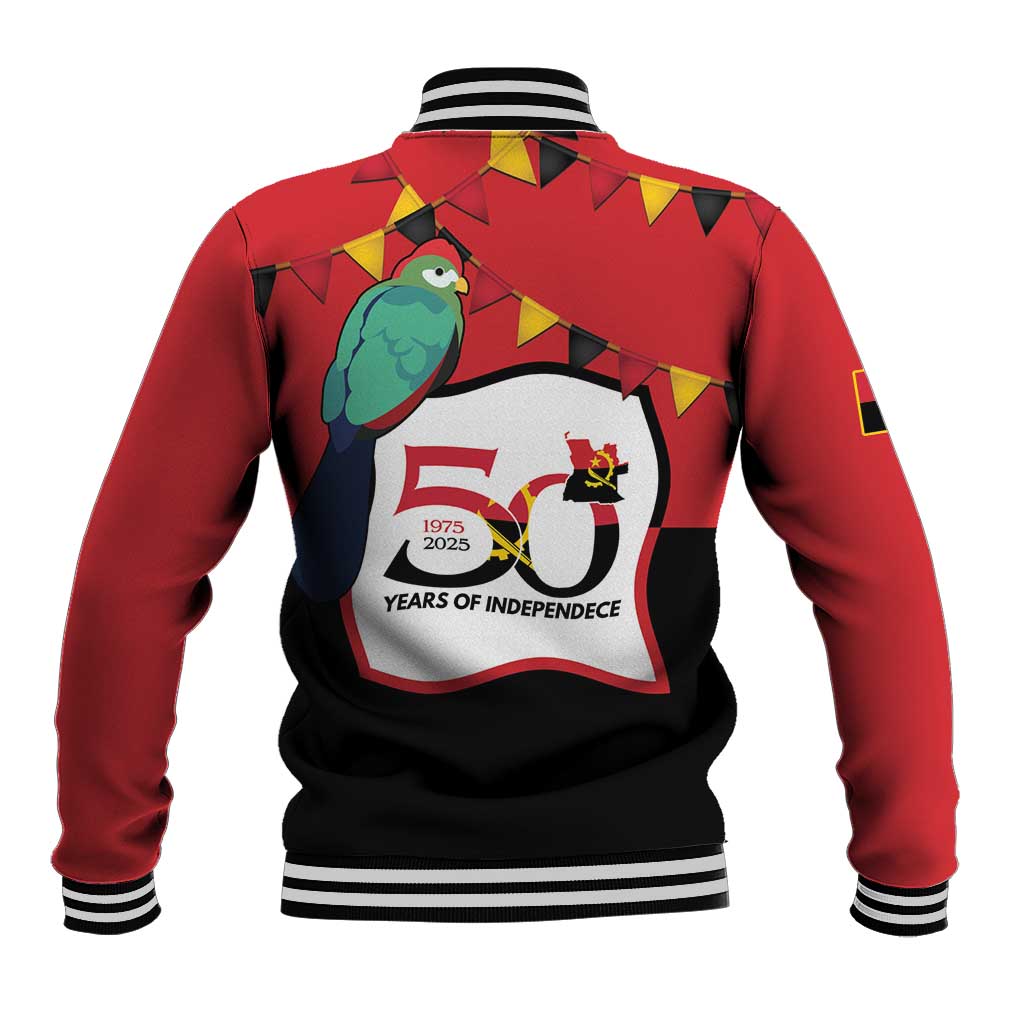 Happy Angola Baseball Jacket 50 Years of Independence - Wonder Print Shop