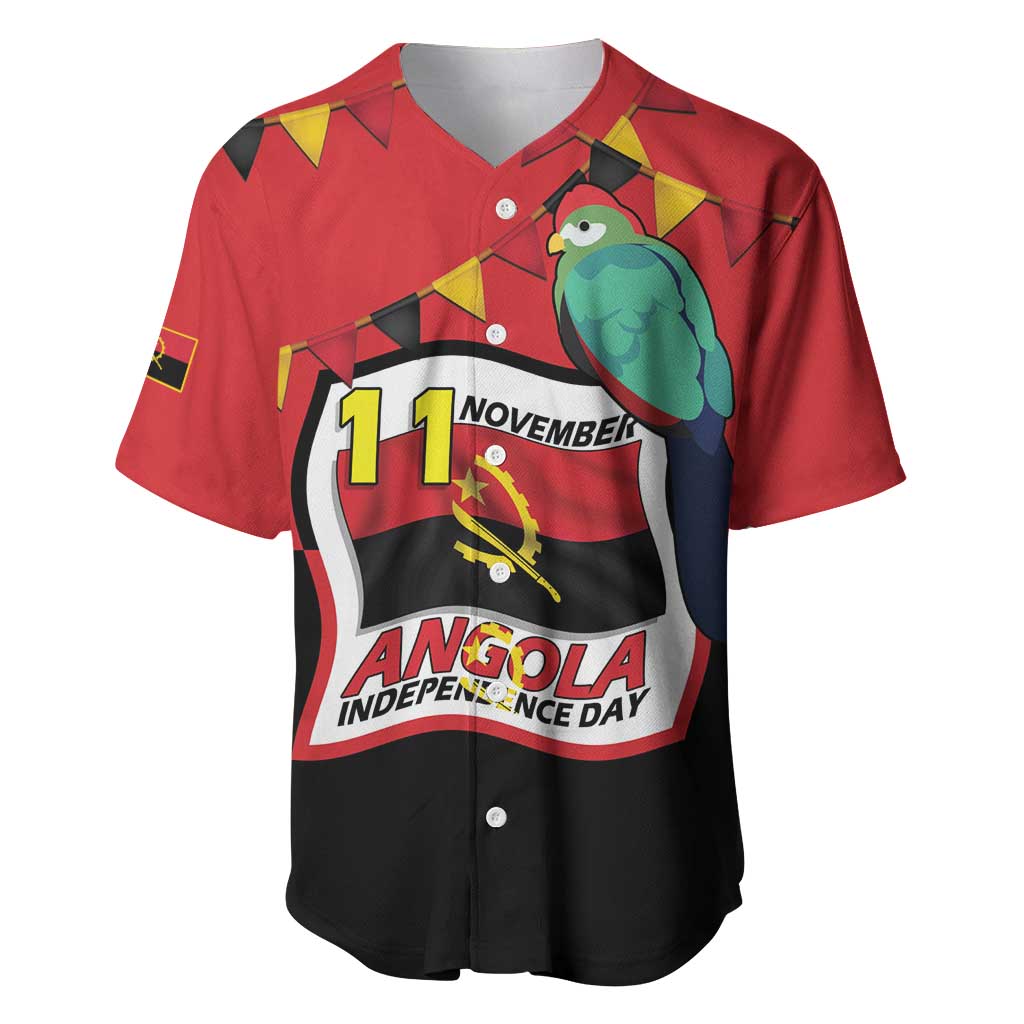 Happy Angola Baseball Jersey 50 Years of Independence - Wonder Print Shop
