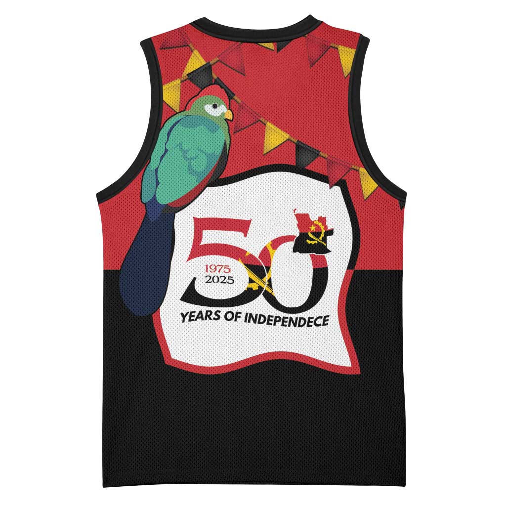 Happy Angola Basketball Jersey 50 Years of Independence - Wonder Print Shop